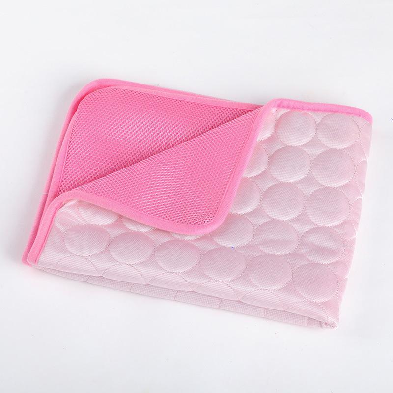 

Охлаждающий коврик для собак, летний коврик, коврик для домашних животных, кровать для собак, одеяло для кошек, диван, дышащий летний моющийся аксессуар для домашних животных, аксессуары 40*30CM розовый