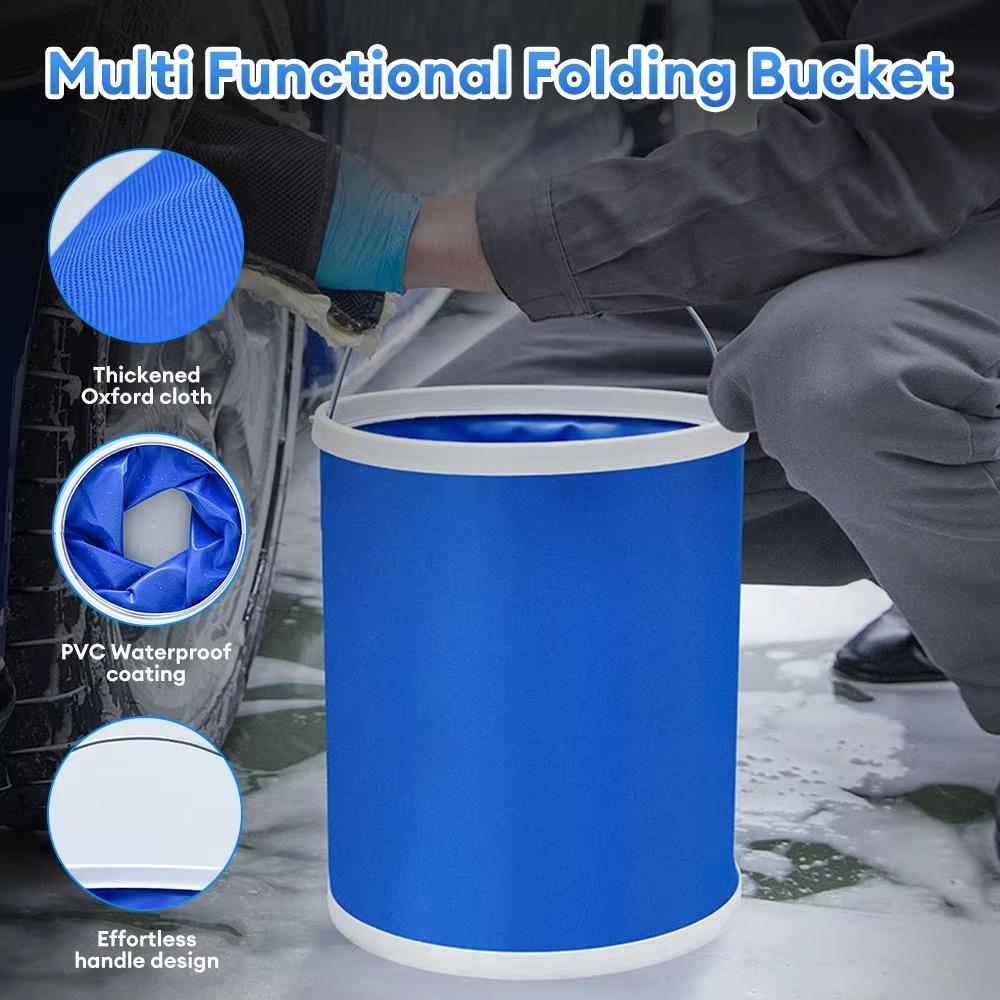 Car Folding Bucket 9L Business Car Bucket Car Washing Bucket Self Driving Tour Fishing Bucket