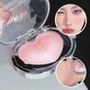Cute Love Heart Shape Highlighter Eyeshadow Makeup Palette White Moonlight Glitter Pink Lying Silkworm Facial Brighten Cosmetics
