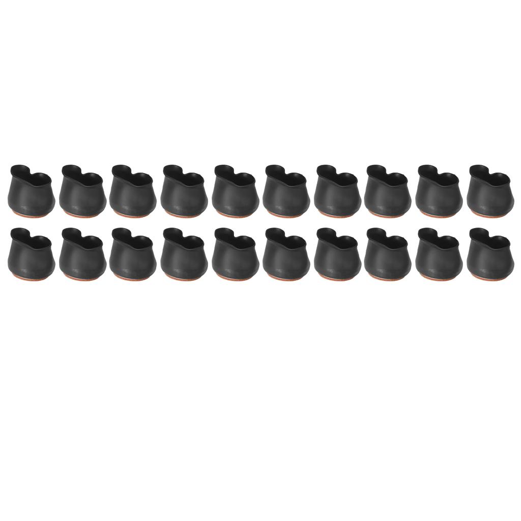 20 Buc Protecții de Podea pentru Picioarele Scaunelor Silicon Antiderapant Rezistent la Abraziune Elastic Picior de Scaun Co