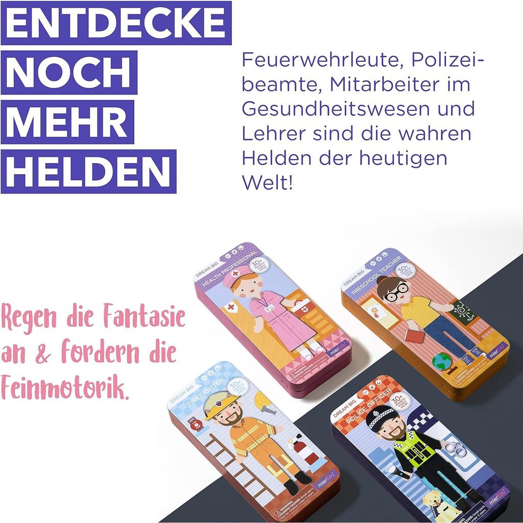Scatola Gioco Magnetica Vestiti, Astronauta da Vestire, Promuove Abilità Motorie+Fantasia, Ideale per Casa e Viaggio Gioco per Bambini Dai 3 Anni