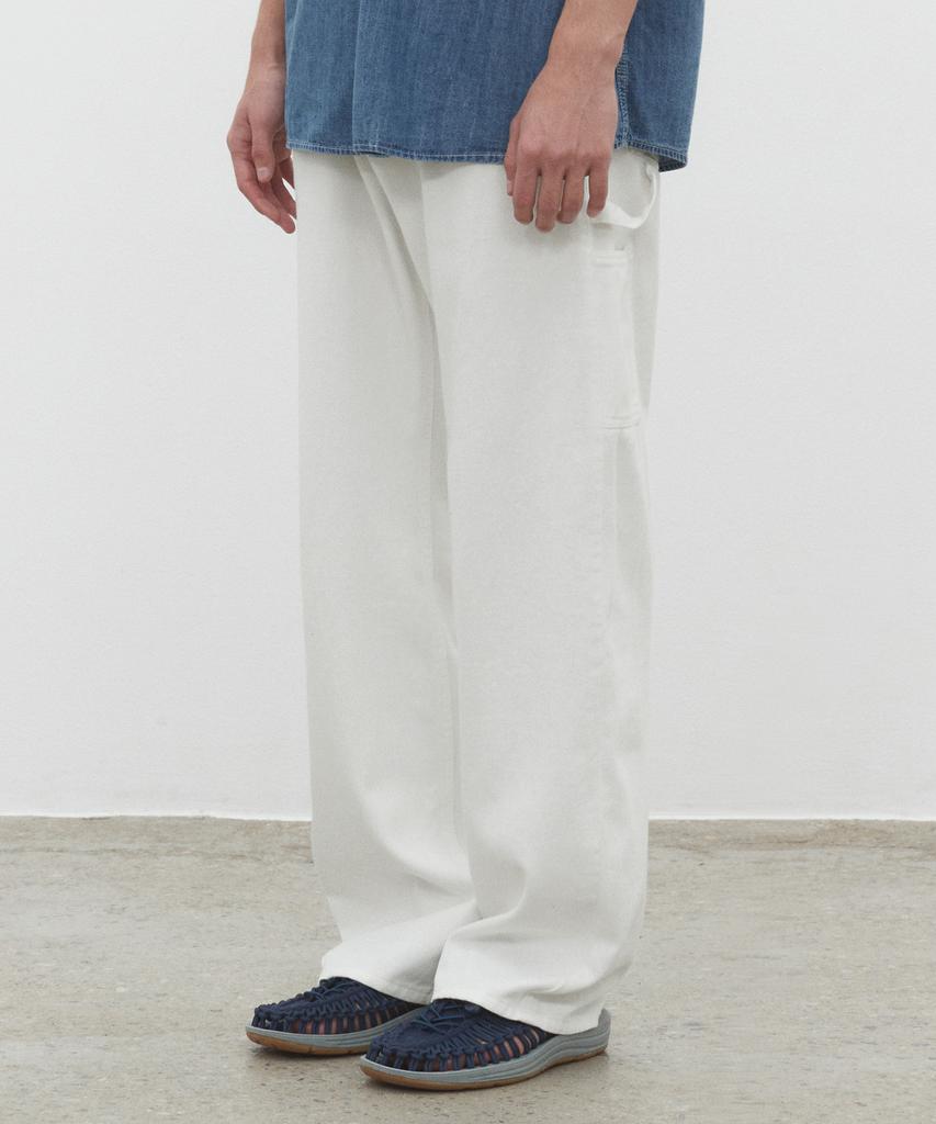 DECET [Summer Linen-Like] Linenlike Carpenter Jeans Dcpt040Ivory