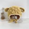 Lamb Plush Animal Hats Scarf Fashion Design Plush Hat with Scarf Children Fleece Hat  Ear Protector