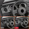 For Ford Mustang 2005-2009 Carbon Fiber Car Dashboard Panel Air Outlet Frame Decoration Sticker Auto Interior Accessories