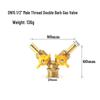 Thickened Brass 4-Point Ball Valve for Natural Gas with Male/Female & Three-Way Tee Valve.