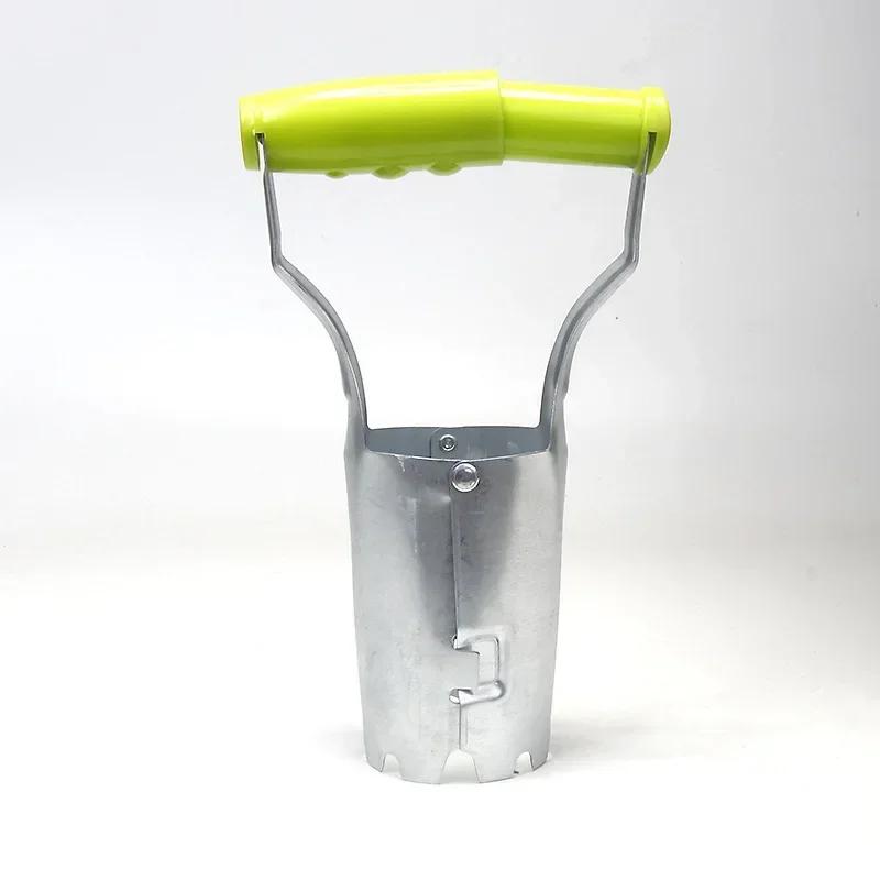 Stainless Steel Seeder Soil Digger Hole Maker Seedling Flower Planting and Cutting Tool Seed Sowing and Seedling Raising Device