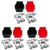 A14U-3X Battery Terminals(Heavy Duty) Battery Terminal Negative & Positive With Plastic Cover Made Of Lead Alloy Kit