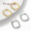 18K Gold Plated U-Shape Hoop Earrings For Women,DIY Jewelry Accessories,Fashion Female Earrings