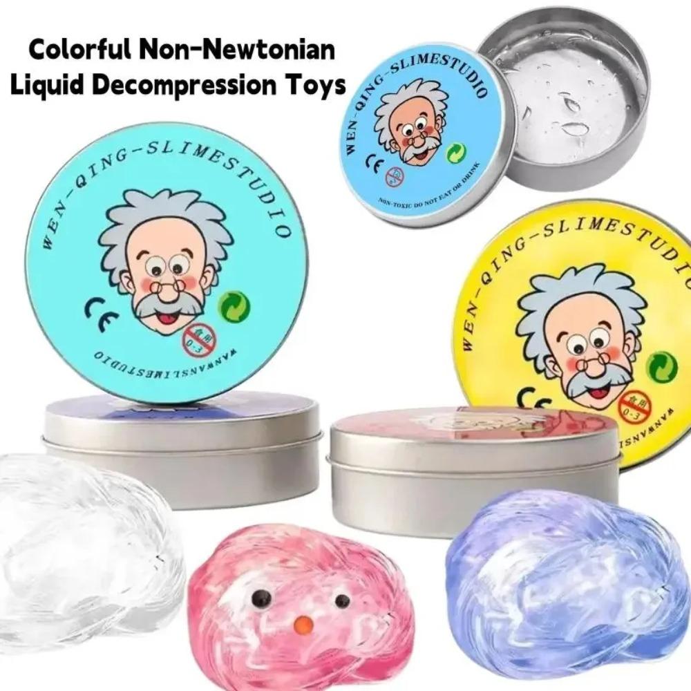 **Reusable Putty Liquid Crystal Bouncy Slime Toy Set Kid Safe Mud Stress Relief Toys Color Clay Handmade Diy Handgum Playdough