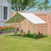 Con Escalera: Gallinero 3x2m incl. Cerradura de Seguridad, Cubierta Impermeable UV y Tubos Reforzados de 1 mm. Ideal para Gallinas, Palomas, Patos.