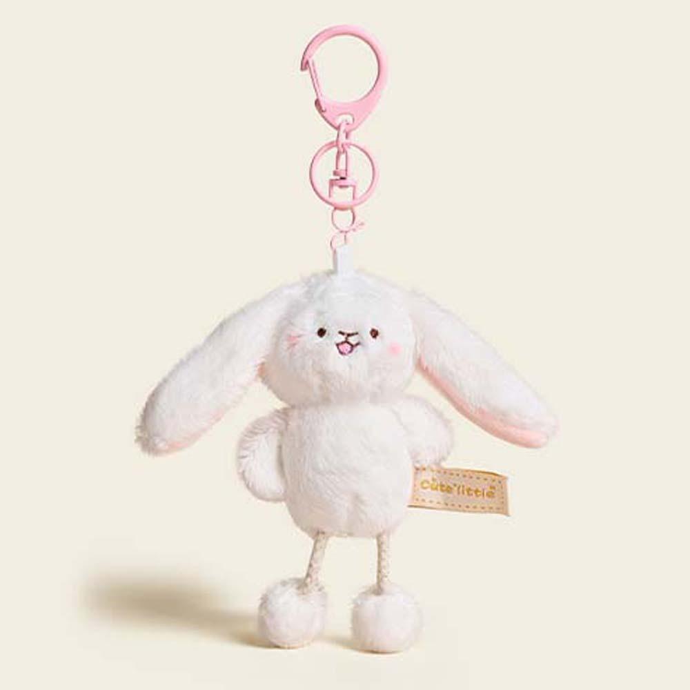 Soft Plush Dog Pendant Ornament Cartoon Animal Keychain Cute Bear Doll Key Ring Bag Pendant