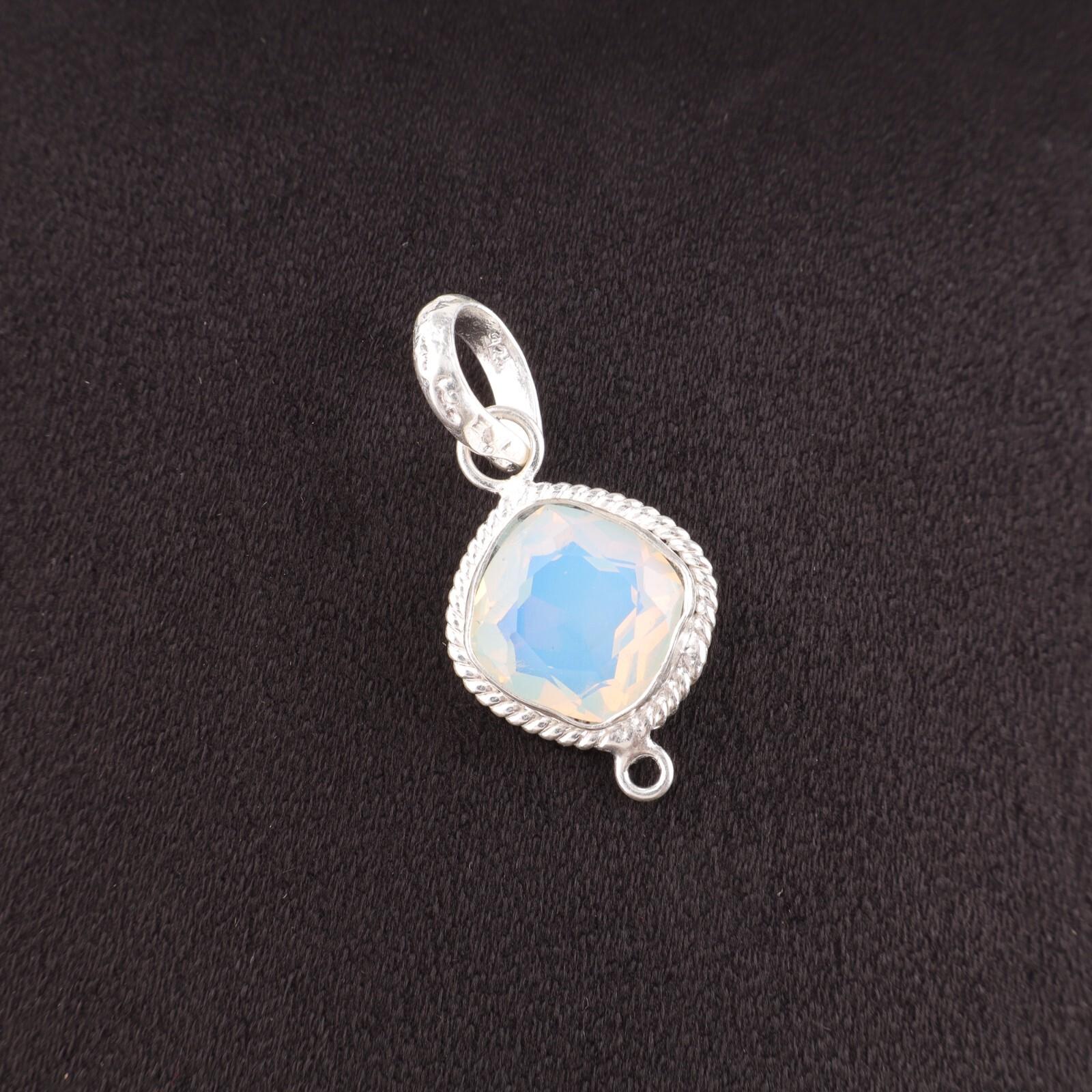 

Подушка Молочный Опал Камень 925 Серебро Октябрь Подарок для Матери Этническая Подвеска Ювелирные Изделия PP-11-16