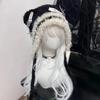 Dziewczęcy Puszysty Gotycki Kapelusz Harajuku Dzianinowy Punkowy Kapelusz Lolita Mała Kość Krzyż Gwiazda Styl Y2K Czapka Beanie