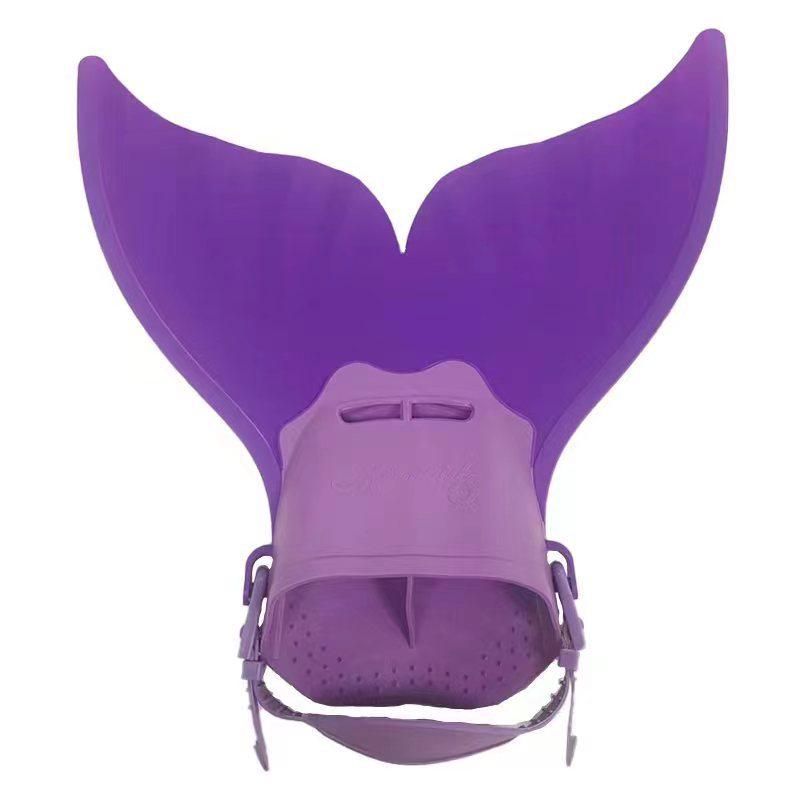 Mermaid One-Piece Monofin Whale Tail Flippers for Swimming and Diving