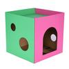 In 1 Corrugated Paper Cat Bed Cat Scratcher Double Layer Cat House Pet Supply