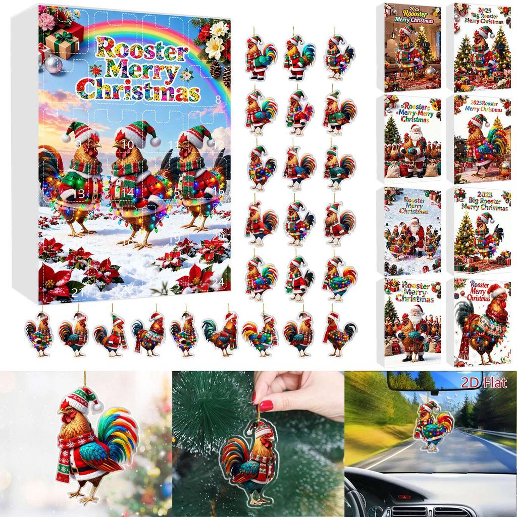 Decor Acrilic pentru Casă Calendar de Advent de Sărbători Calendar de Advent Colecționabile Set Gnom Fantezist 2D Colecționabile Decor Acasă Comemorativ