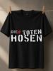 Die Toten Hosen Stencil Testo della Band con Accento Stella Rossa Stile Tipografico Punk Rock Minimalista T-Shirt Unisex