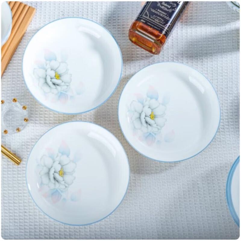 Andytai 7-Inch Deep Ceramic Dinner Plates (Set of 4)