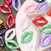 Perforated Acrylic Beads DIY Accessories Lip Print Lip 15.4 * 25.3mm Bracelet Colorful 20 pcs/pack Accessories Vertical Hole