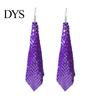 Jewelry Accessories 1 Pair Sequin Hook Earrings Geometric Design Long Women Night Club Party Gown Drop Detail-oriented