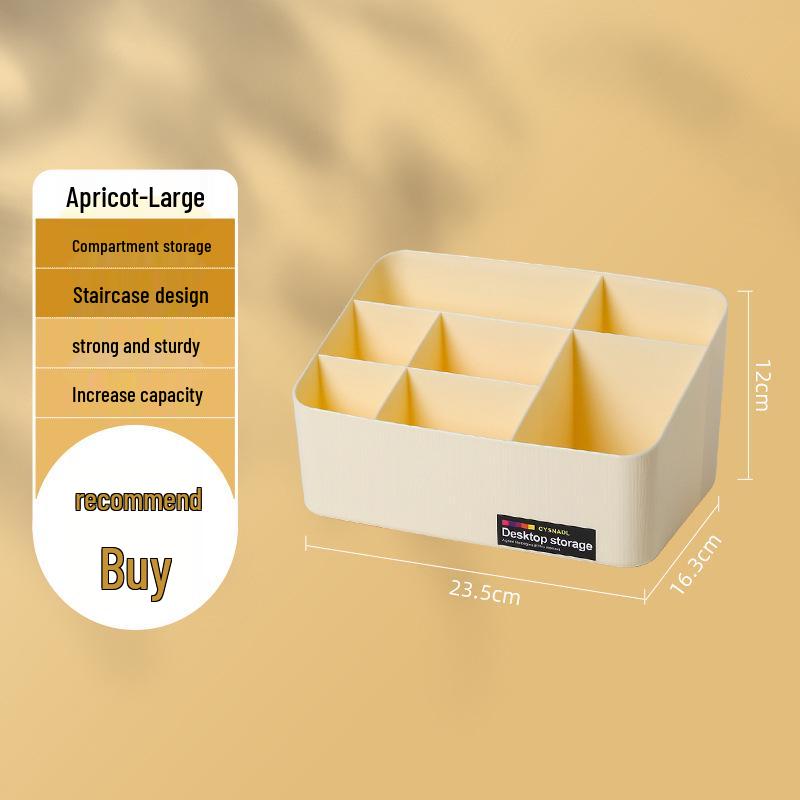 Minimalist Desktop Makeup Storage Box with Drawers for Cosmetics and Remote Control