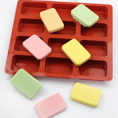 12 Cavity Silicone Protein Bars Mold Rectangle Granola Bar Baking Tool Mould Silicone Mold French Cake Mold Dessert Tool