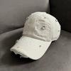 Star rhinestone personalized hair pulling hole baseball cap fashionable street versatile face small casual cap
