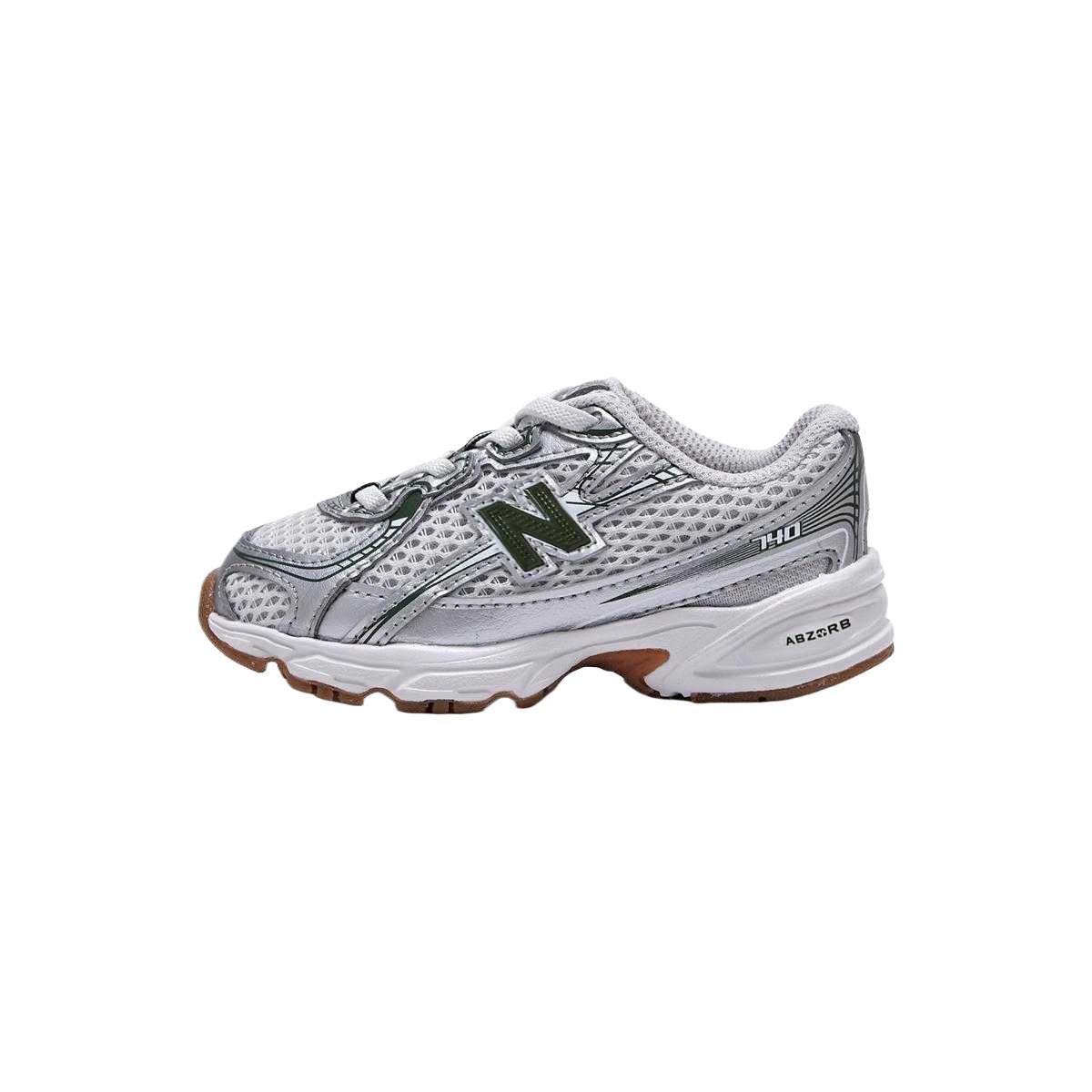 (PS) New Balance 740 Bungee Silver Metallic Dark Alpine Green Kids PZ740SF EU 30