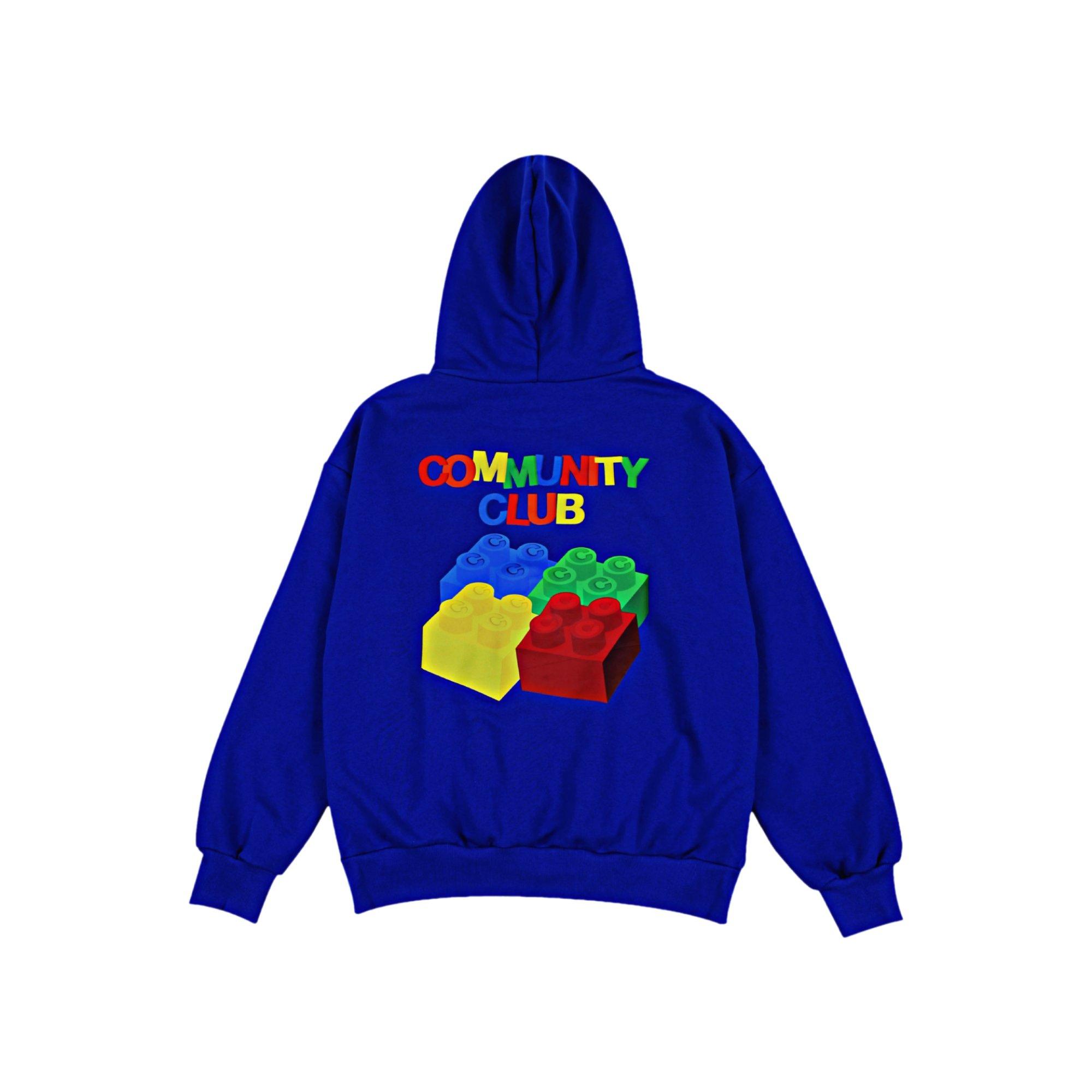 Community Club Playful Hoodie (Blue) L