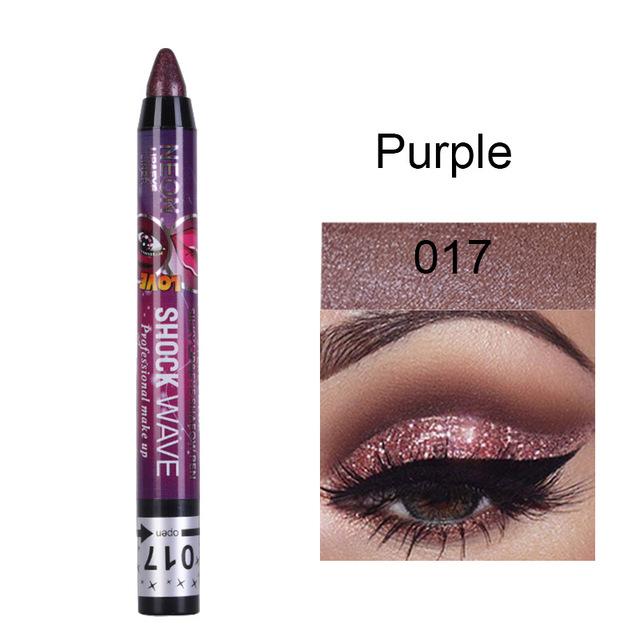 36 Colors Long -Lasting Eyeshadow Pencil Waterproof Pigment Blue Brown Black Eyeliner Pen Women Fashion Color Eye Makeup Cosmetic