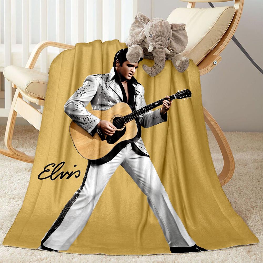 Elvis Presley Performance Blanket Warmthful Decor Great for Couch Office Chair Bedding for All Seasons Modern Birthday Christmas Gift Blanket