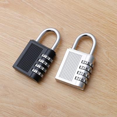 Visací zámek na dveře 4místná kombinace proti krádeži slitina zinku vysoká tvrdost víceúčelový číselný kódový zámek pro tělocvičnu sklad ubytovnu