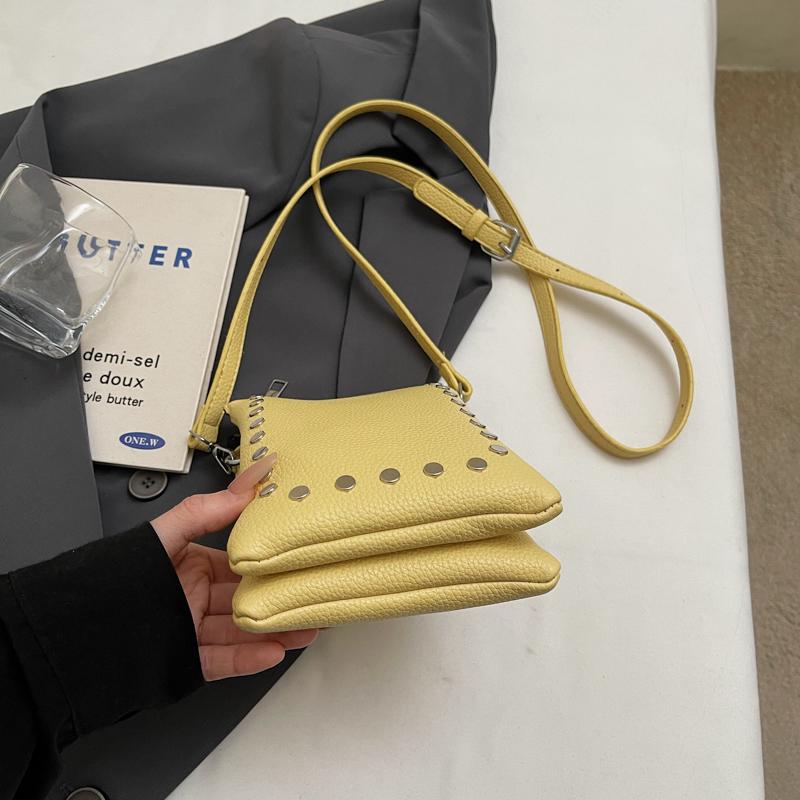 Women's Rivet Crossbody Phone Bag Shoulder Bag