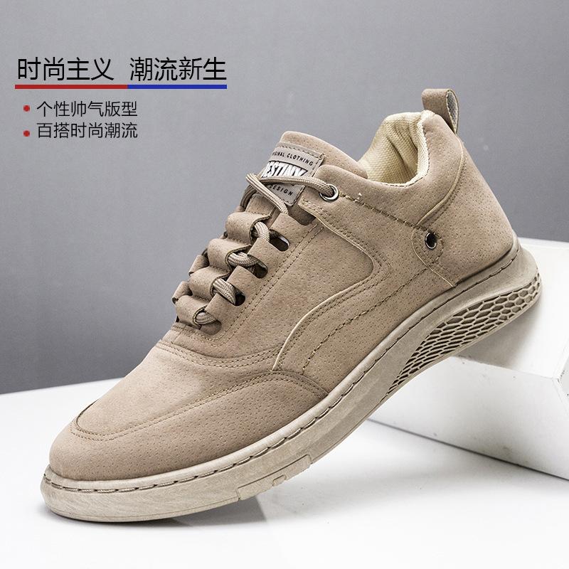 New men's shoes leather surface warm shoes men's sports and leisure board shoes men's shoes