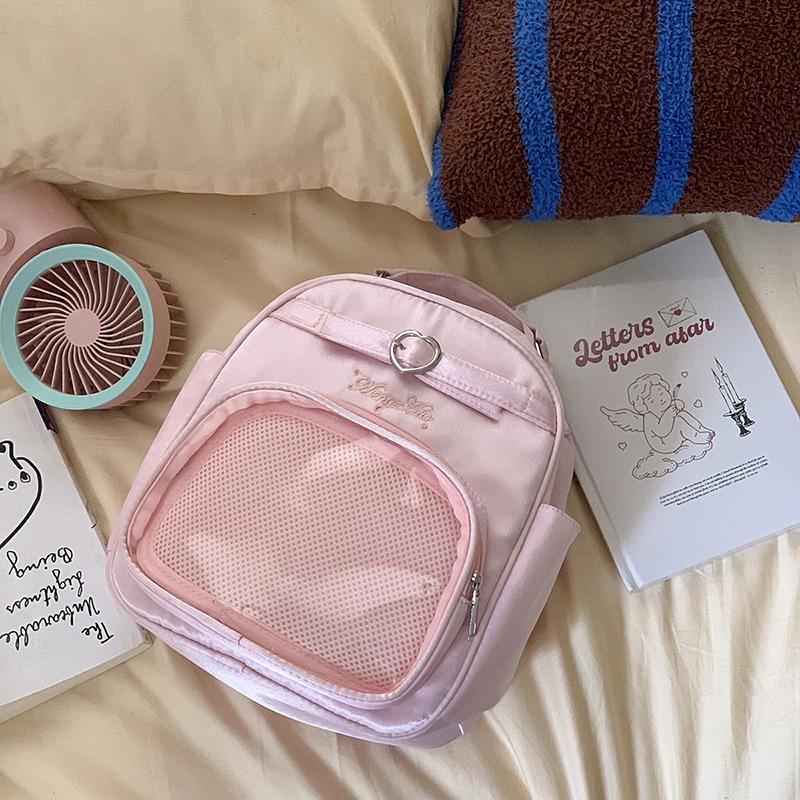 

Новая Мода Милая Сумка Прозрачная Большая Вместимость Повседневная Сумка Тоут Студентка Наплечная Сумка Рюкзак .