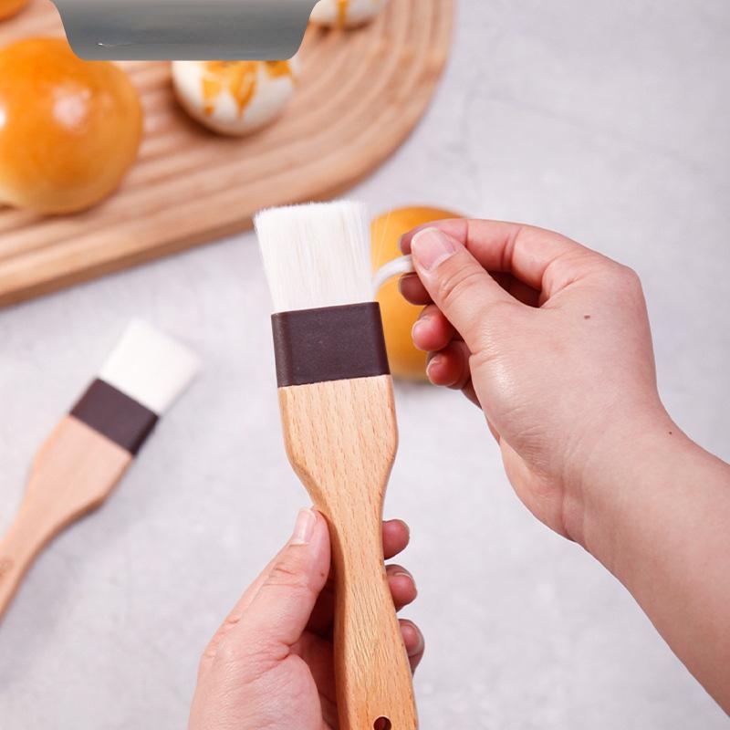 Flour pastry brush cake pastry pancake baking utensils food grade beech wool brush barbecue tools kitchen accessories
