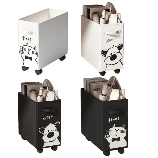 Storage Basket Laundry Bin with Wheels Handle Design Large Capacity Waterproof Foldable Clothes Toys Organizer Basket