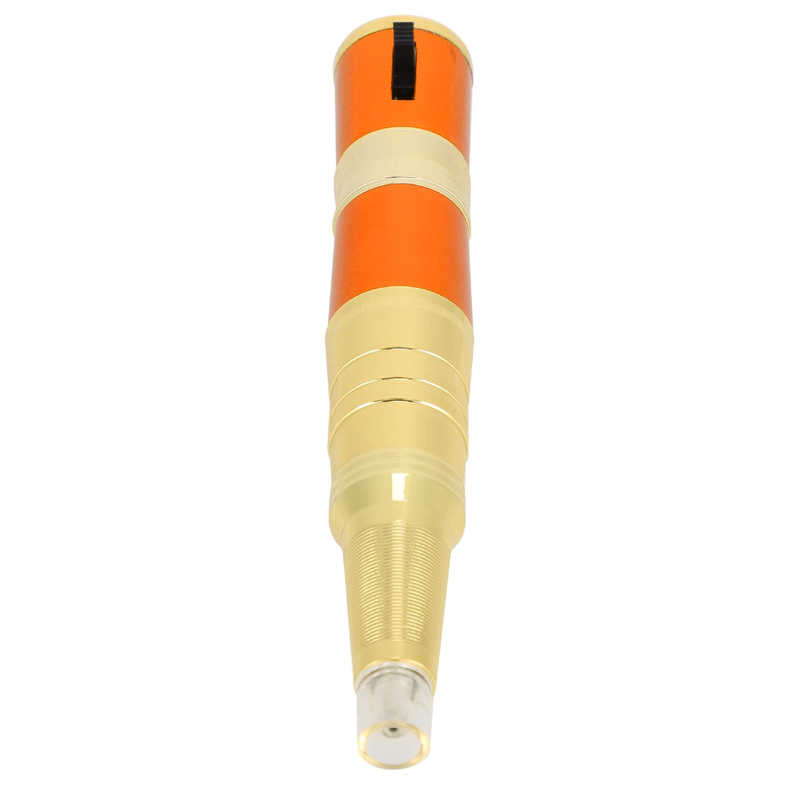 

Роторная тату-машинка ручка Микроблейдинг Перезаряжаемая Тату-ручка для бровей, губ, подводки для глаз Оранжевое золото US Plug