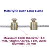 10PCS Cable Fixing Bolt Motorcycle Throttle Cable Clamp Wire Rope Clip  Bicycle Accessories