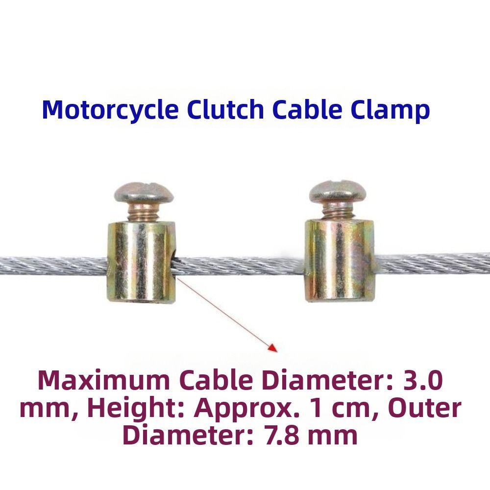 10PCS Cable Fixing Bolt Motorcycle Throttle Cable Clamp Wire Rope Clip  Bicycle Accessories