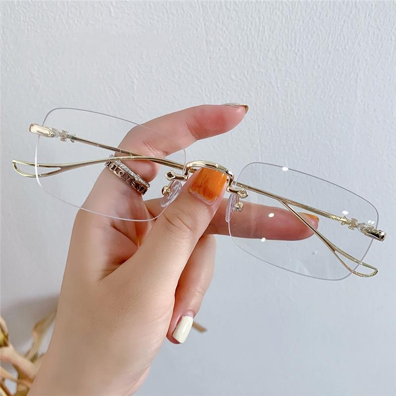Latest Stylish Metal Frame Optical Spectacle Eyeglasses Ladies Near Sight Prescription Glasses Women Luxury Minus Diopter Eyewear