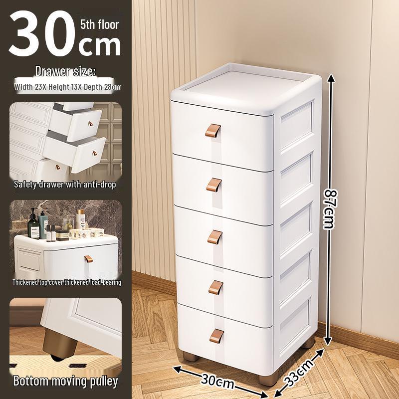 Szafka wielowarstwowa z wąską szczeliną i szufladami o wymiarach 18/25/30 cm do kuchni i łazienki