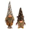 Plüsch-Wichtel mit Leopardenmuster Zwergenfigur Helle Farbe Plüsch-Zwerge in Leopardenmuster für Festival-Party-Dekoration