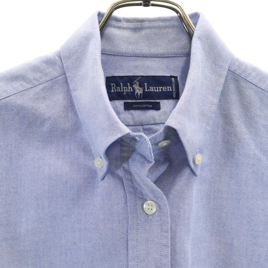 RALPH LAUREN Long sleeve Button down shirt Navy system Women Used