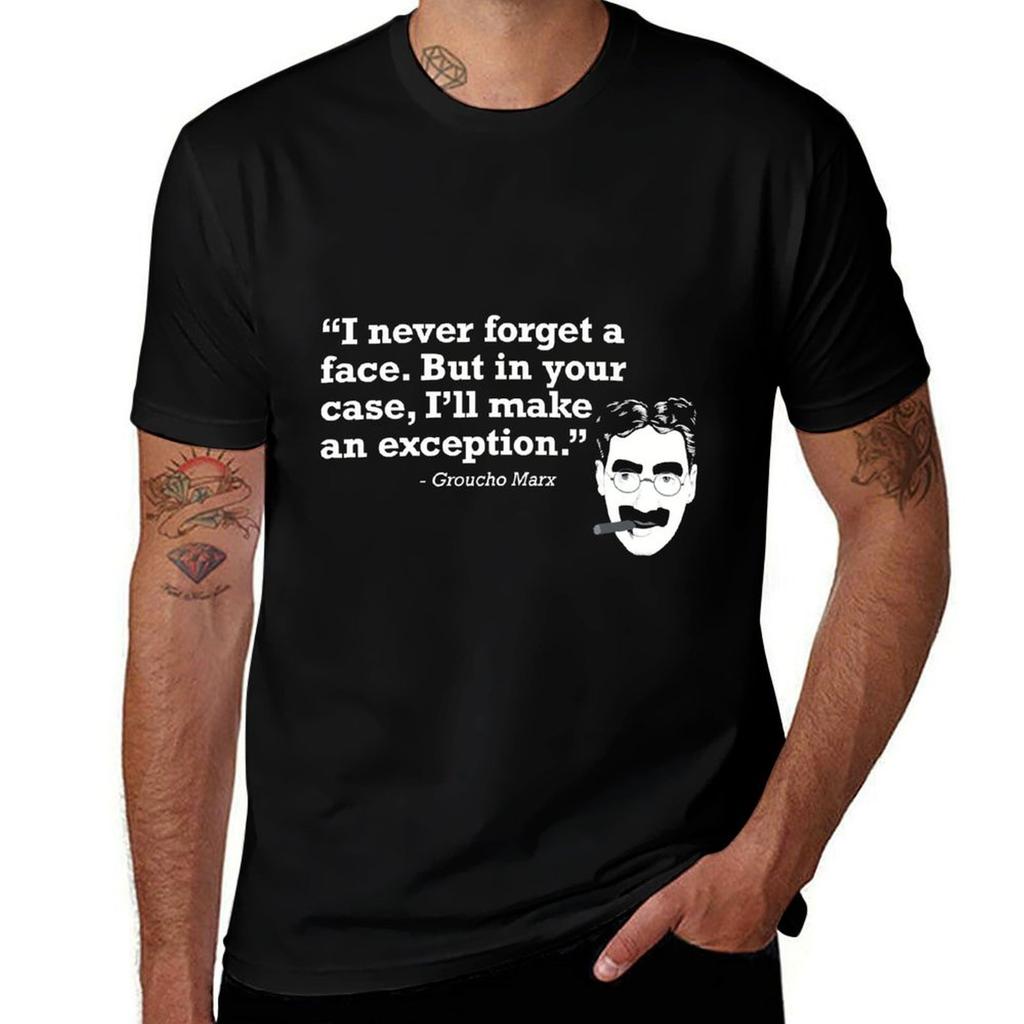 T-shirt Citation Groucho T-shirt Travail Industriel