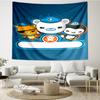 Octonauts Print Tapestry, Backdrop, Easy Setup, Ideal for Bedroom, Office & Living Room, with Aesthetic Wall Hanging Decor.