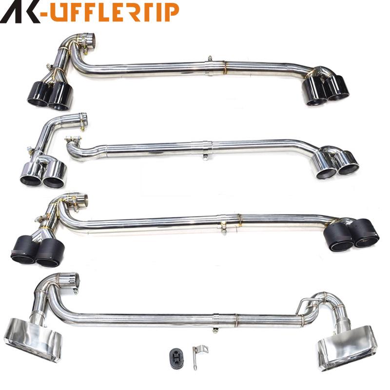 BMW X3/X4 Dual-Outlet Tailpipe Exhaust: Stainless Steel & Carbon Fiber Square Tip