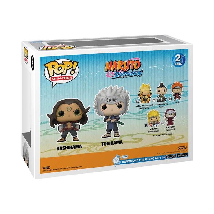 Figurine pop! - naruto - hashirama &amp; tobirama - exclu - 3 3/4 pouces - multicolore