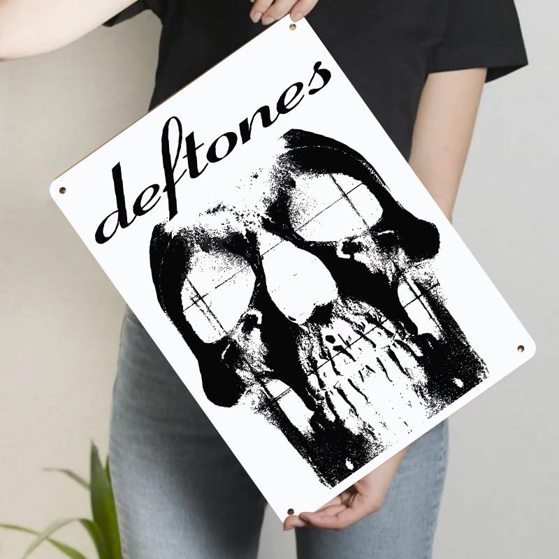 

Deftones Band Skull Art Metal Wall Decor Custom Vintage Rock Music Poster for Home Bar Decoration 20x30cm（7.8x11.8inch）