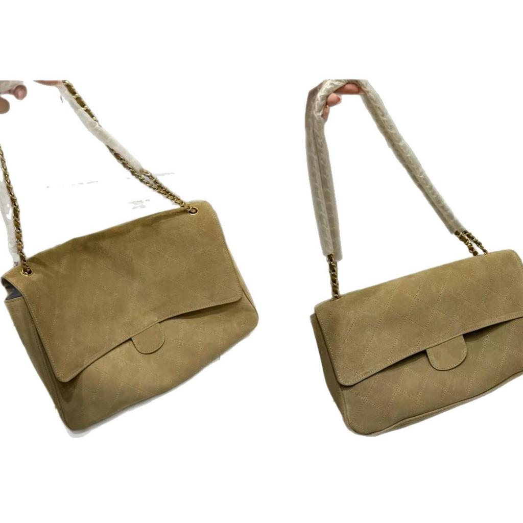 Neue Matte Wildleder Karo Achseltasche - Großes Fassungsvermögen, Modisch, Vielseitig als Crossbody tragbar